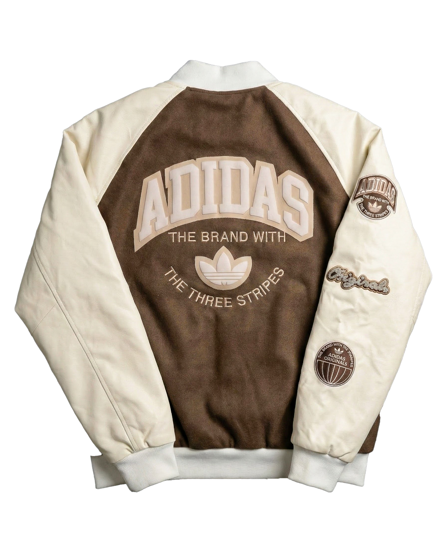 Adidas Originals Varsity Jacket - Brown/Cream