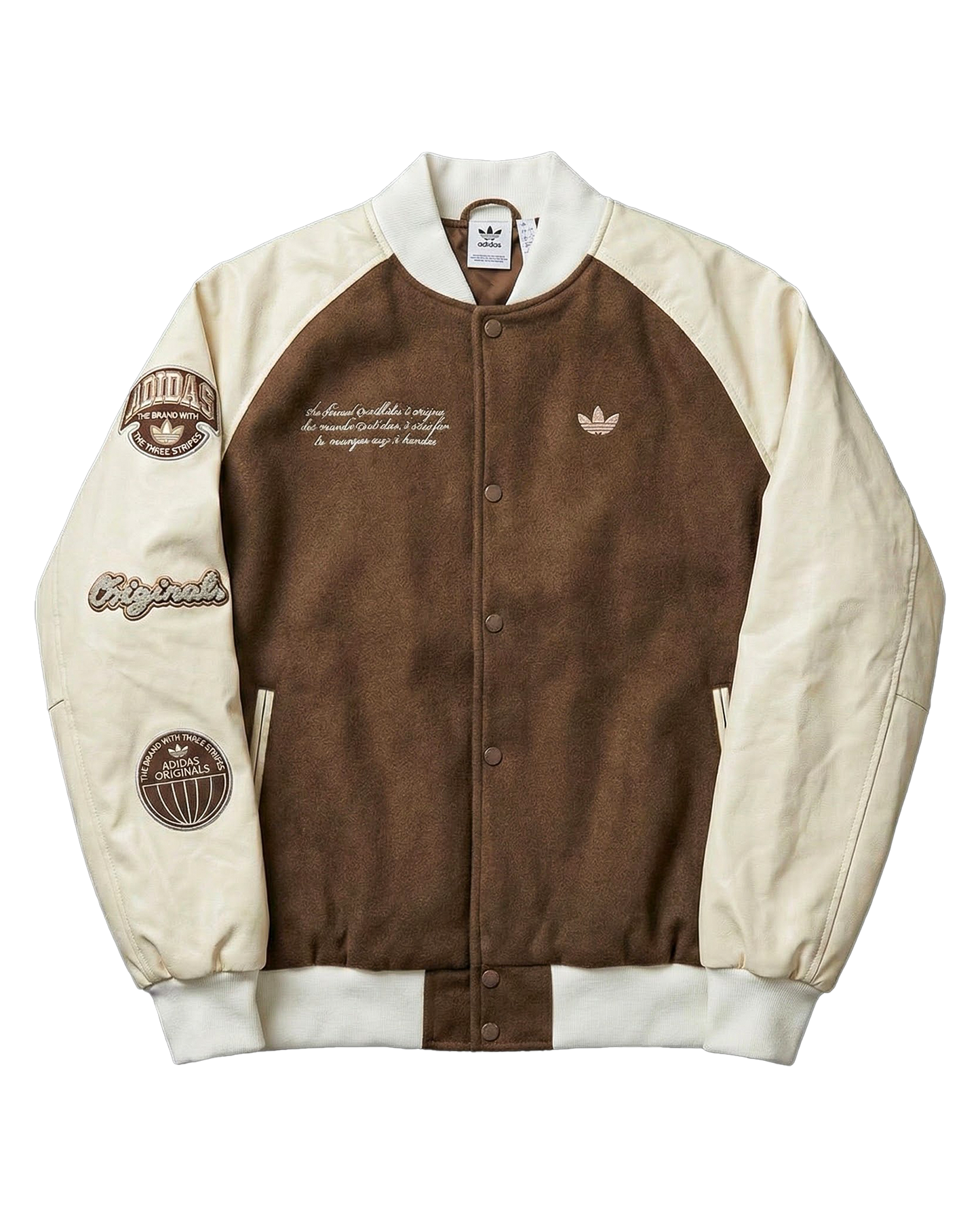 Adidas Originals Varsity Jacket - Brown/Cream
